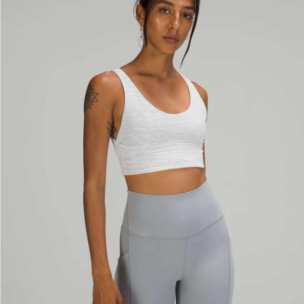 Lululemon Light Gray reversible sports bra